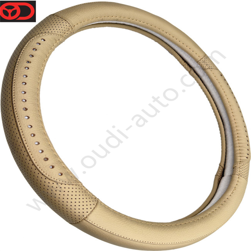 Genuine Leather Steering Wheel Cover OD-L71