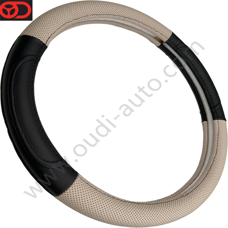 Genuine Leather Steering Wheel Cover OD-L74