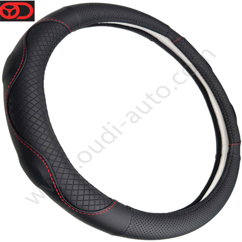 Genuine Leather Steering Wheel Cover OD-L76